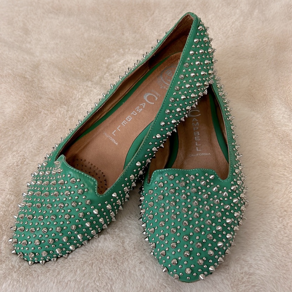 Jeffrey Campbell Martini Spiked Loafers Flats